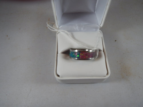 Opal Inlay Ring size  10  R23