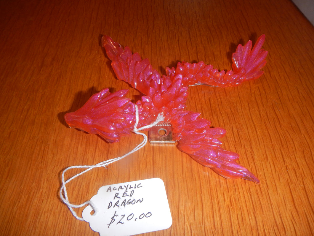 Acrylic Red Dragon AKD03