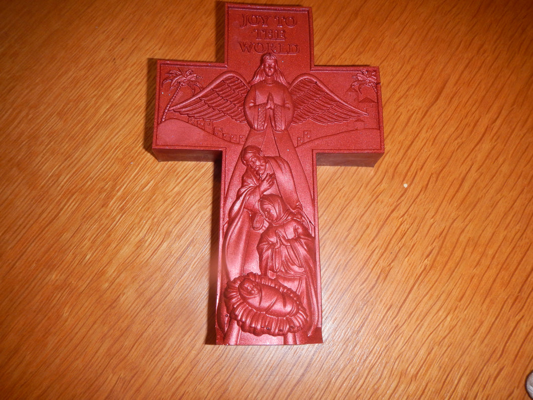 Acrylic Joy to the World Cross AKC03