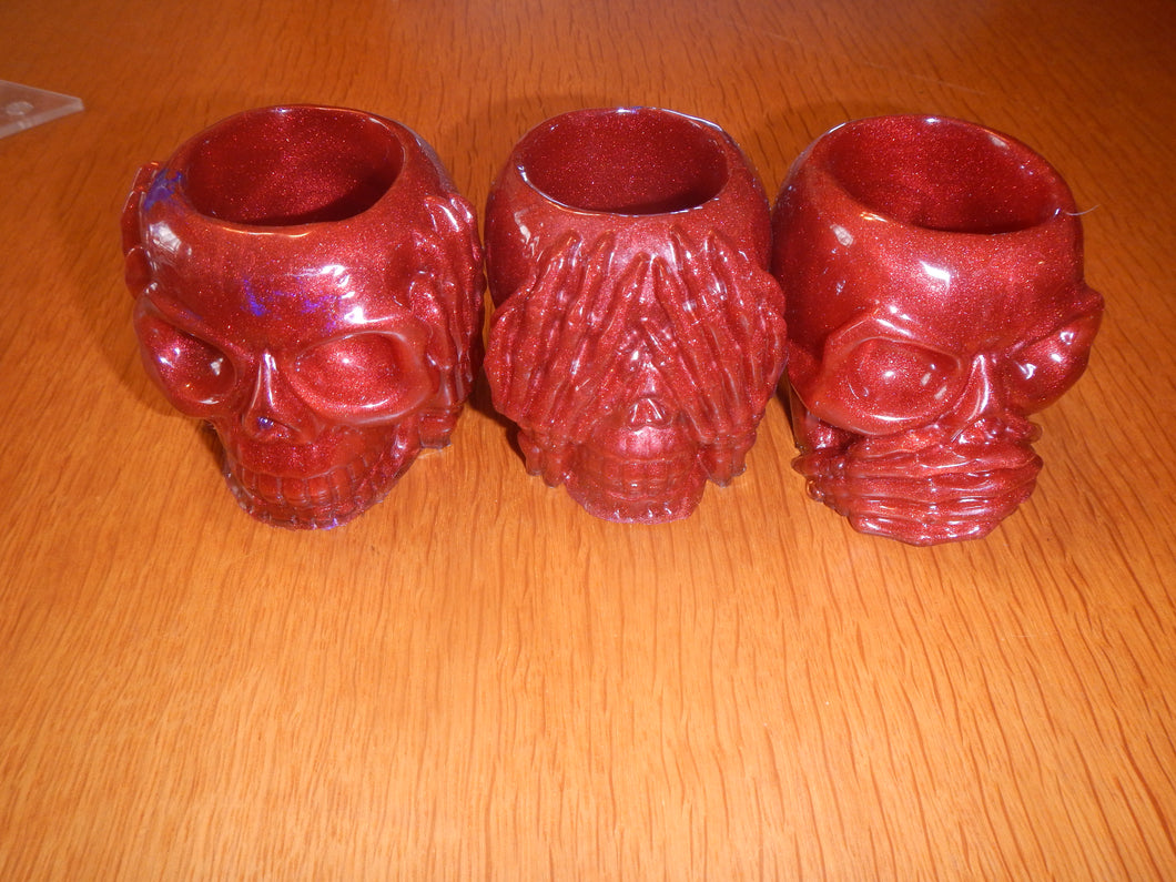 Acrylic Hear No, See No, Speak No Evil Dragon Set AKHSS03