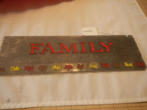 Acrylic Family Plaque MISSFP2