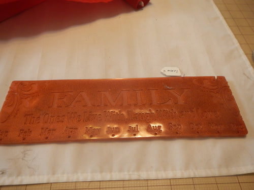 Acrylic Family Plaque MISSFP1