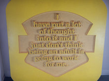 Being an adult doesn't work for me sign SA01