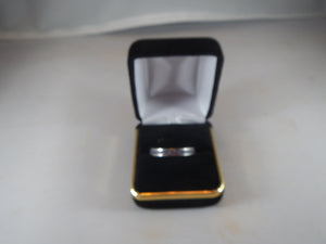 Purple stone inlay ring size 12.5 R27