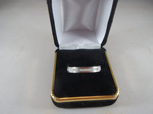 Pearl Inlay on steel core ring size 13  R26