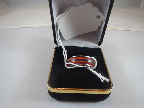 Slated Wood Ring size 7   R13