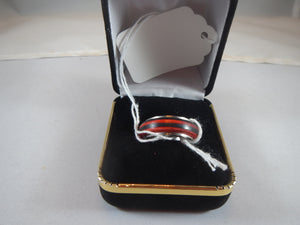 Slated Wood Ring size 7   R13
