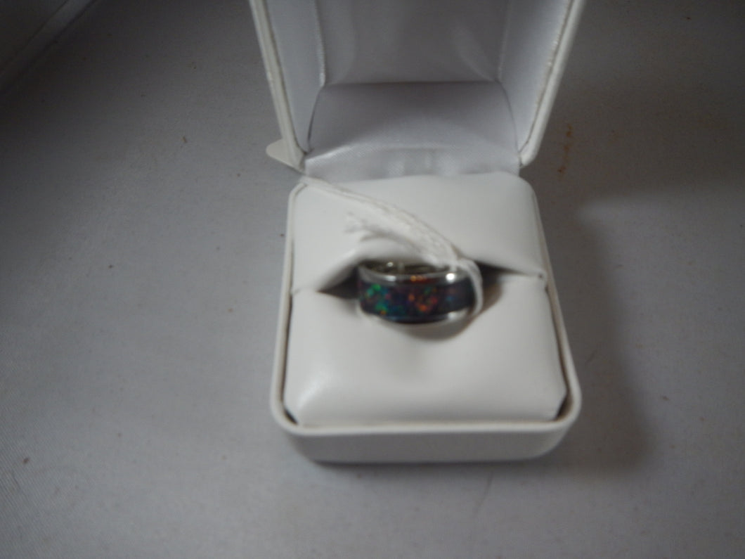 Opal Inlay Ring size 5 R17